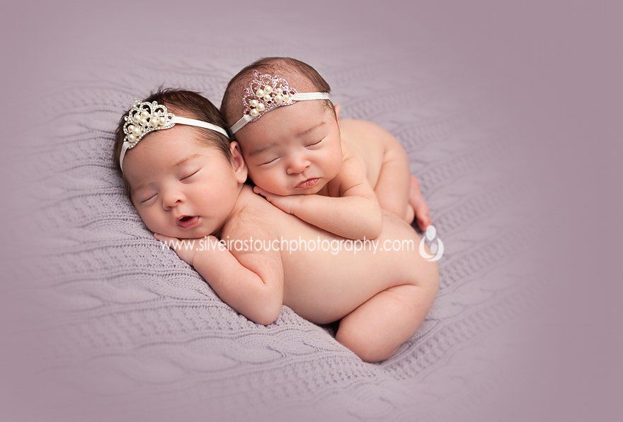 Edison twin newborn photo