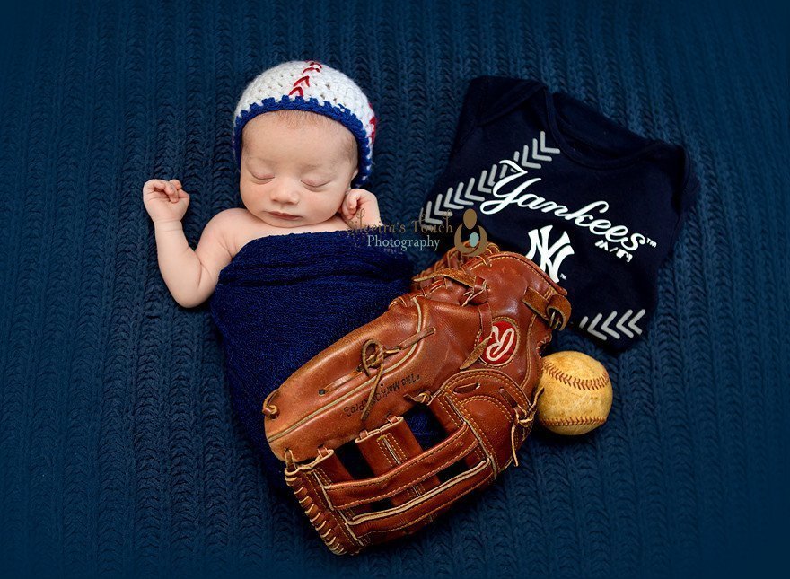 infant baseball photography