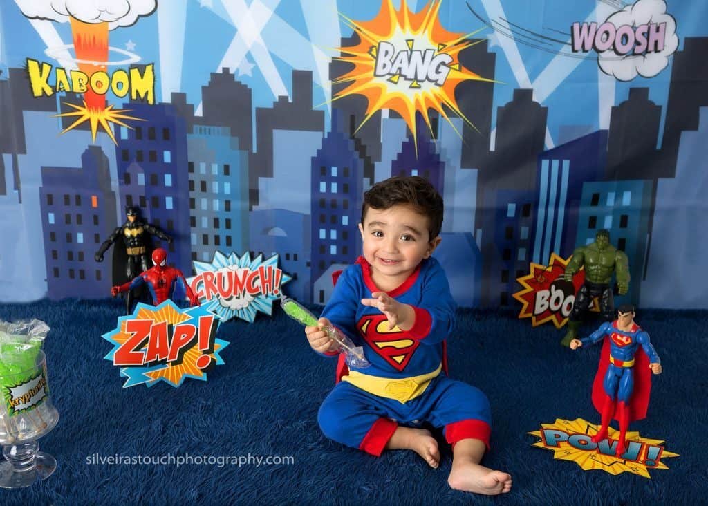 Super hero Birthday photos