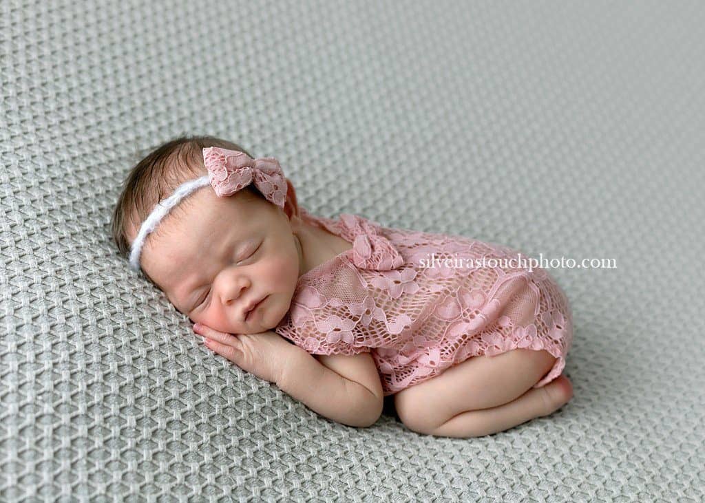 photographing baby doll