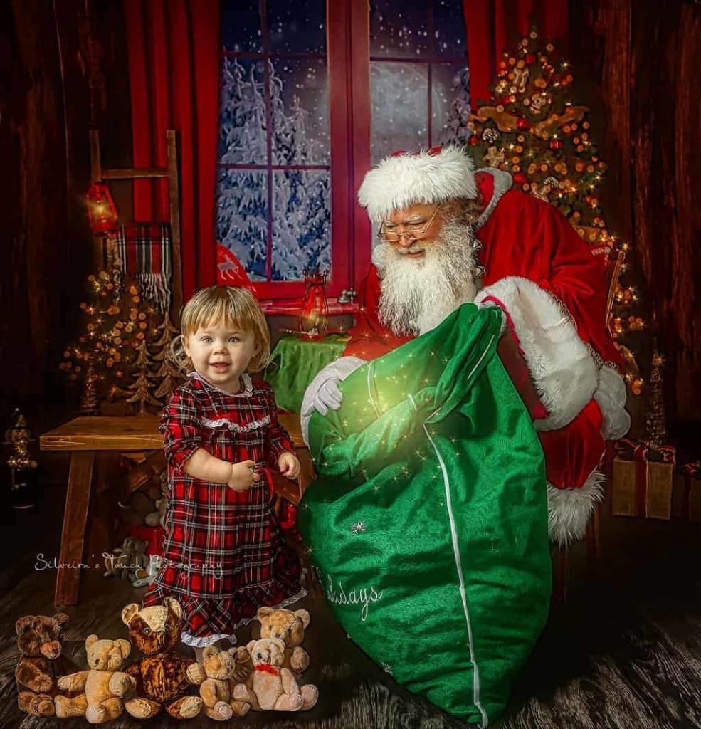 baby christmas photoshoot