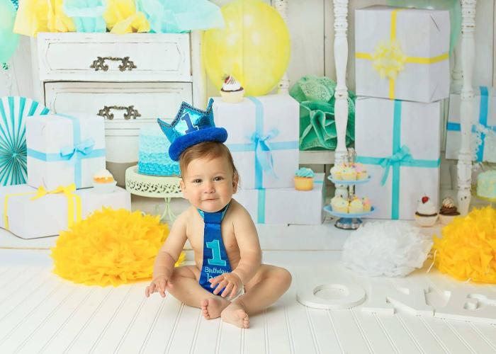 new jersey first birthday cake smash photo session
