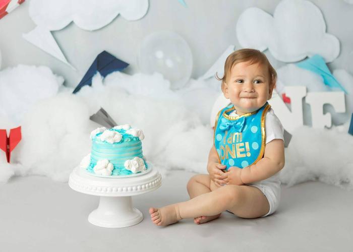 new jersey first birthday cake smash pictures