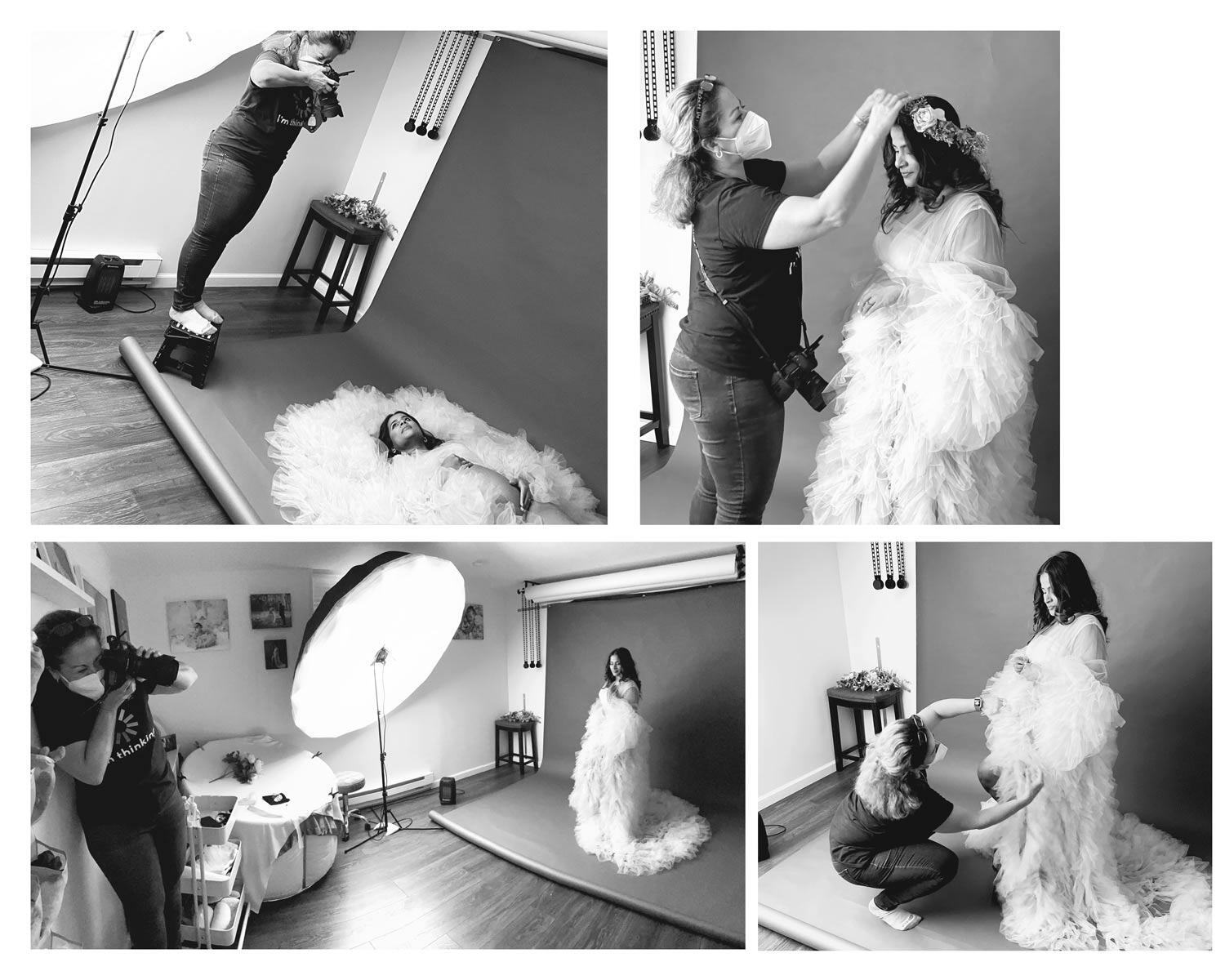 NJ maternity photography behind the scenes