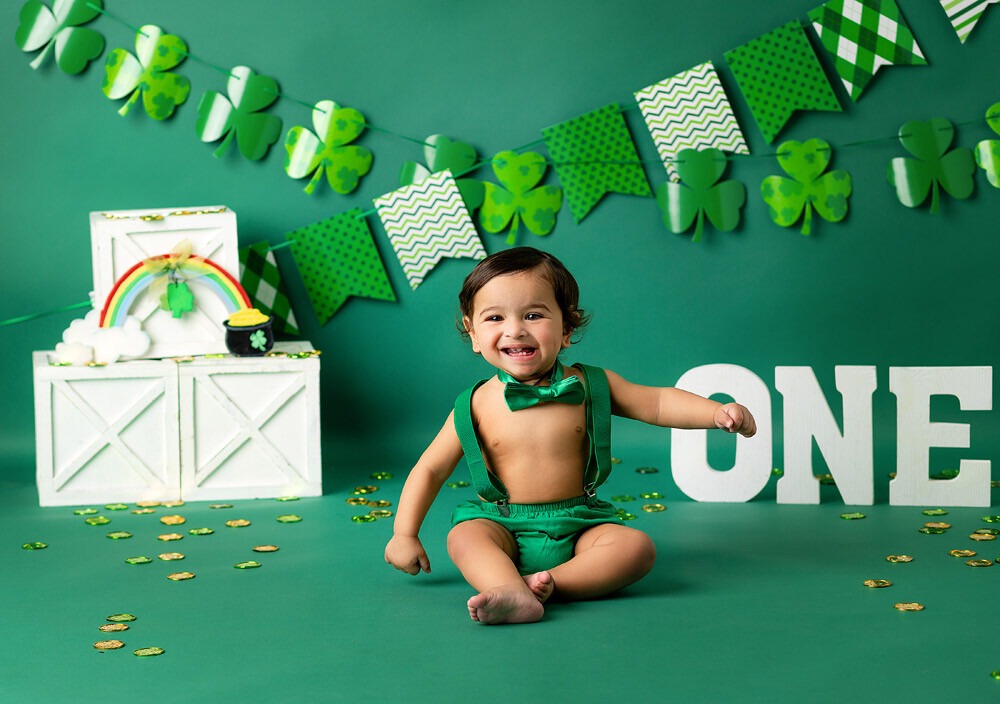 one year st. patrick's birthday photo